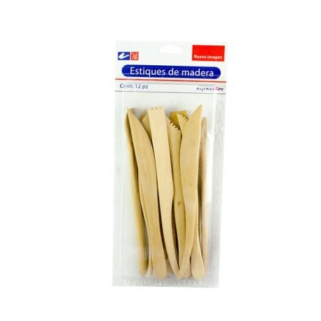 Estiques de Madera – 12 Piezas