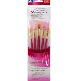 Juego de 5 pinceles sintéticos