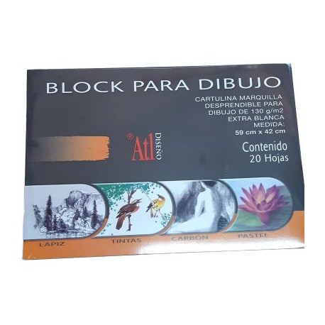 Block Marquilla Para Dibujo ATL – 20 Hojas