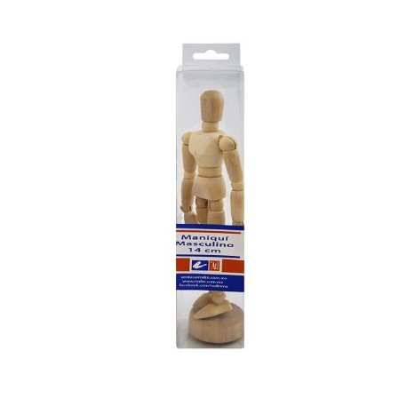 Maniquí Muñeco Articulado Masculino – 14 cm