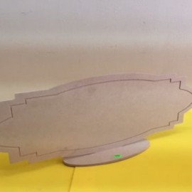 Base de madera para nombre