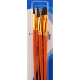 Set pincel con 4, pelo natural y sintetico