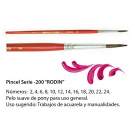 Pinceles Rodin Pelo Suave de Pony Serie 200