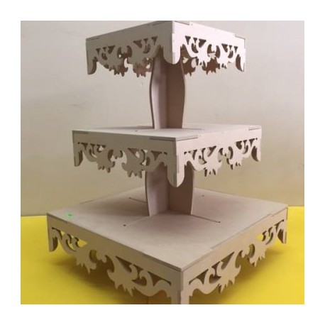 Base decorada 3 niveles 55cm