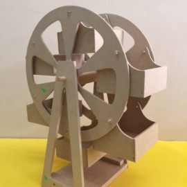 Rueda de la fortuna con canastas