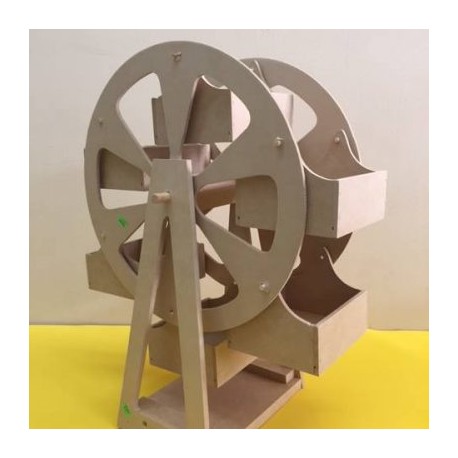 Rueda de la fortuna con canastas