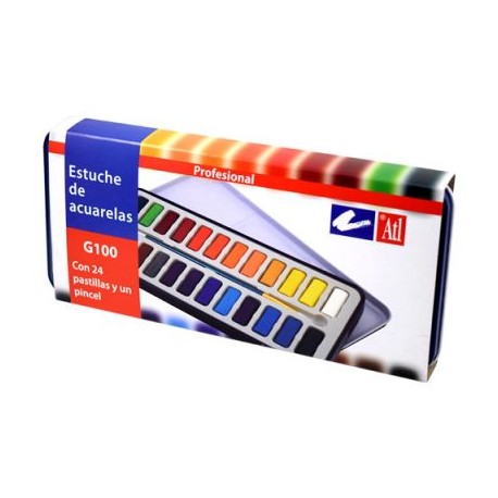 Pintura Acuarela ATL G100 – 24 Pastillas